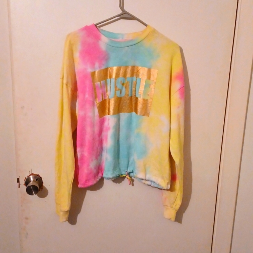 Tye dye Hustle long sleeve